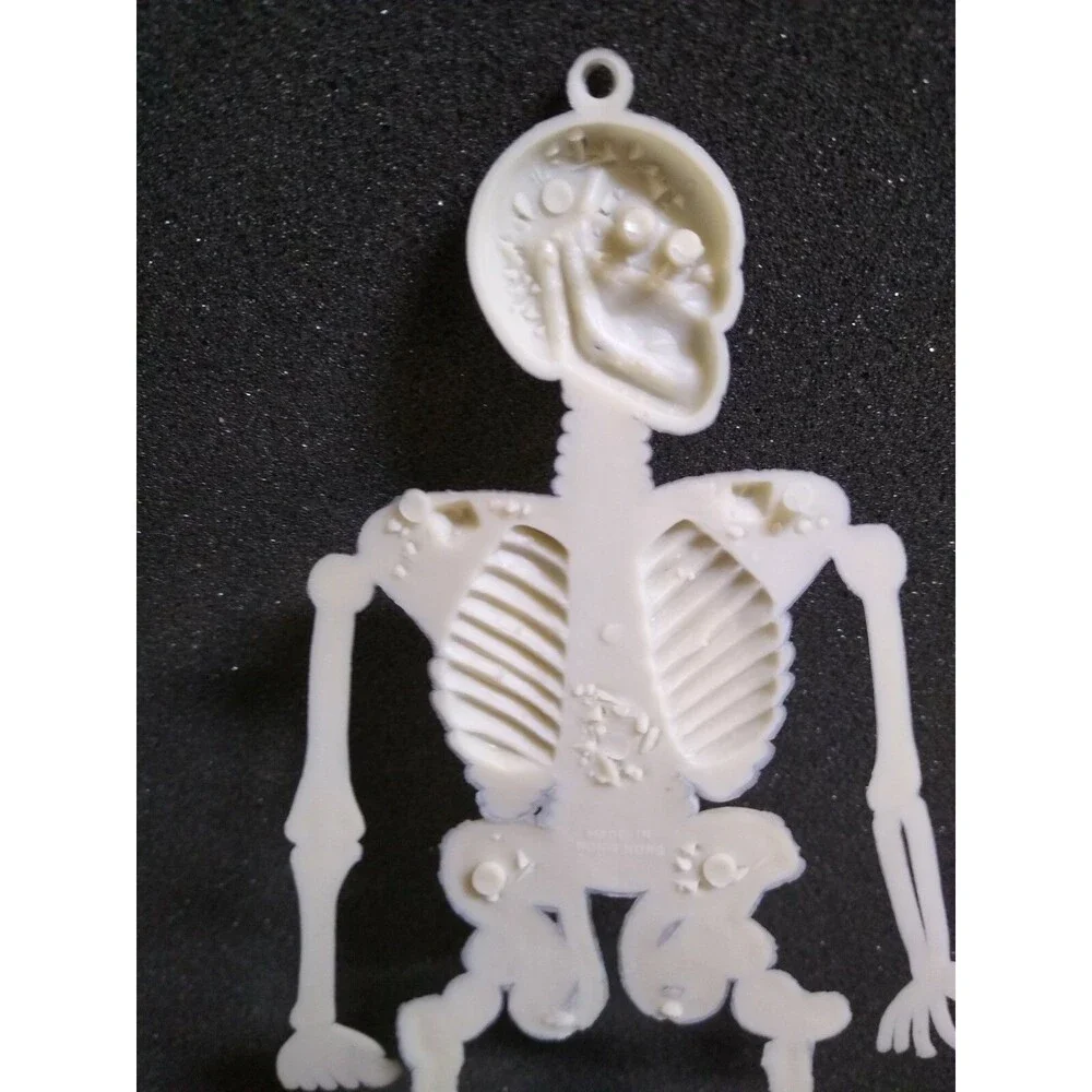 Vintage Halloween Skeleton Toy Dangler 9
